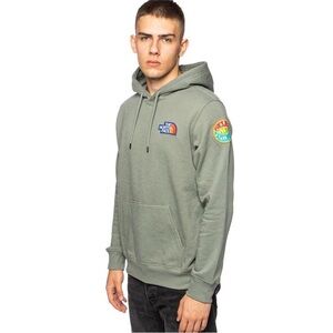 The North Face Novelty Patch Pullover Hoodie Sage Green Size L